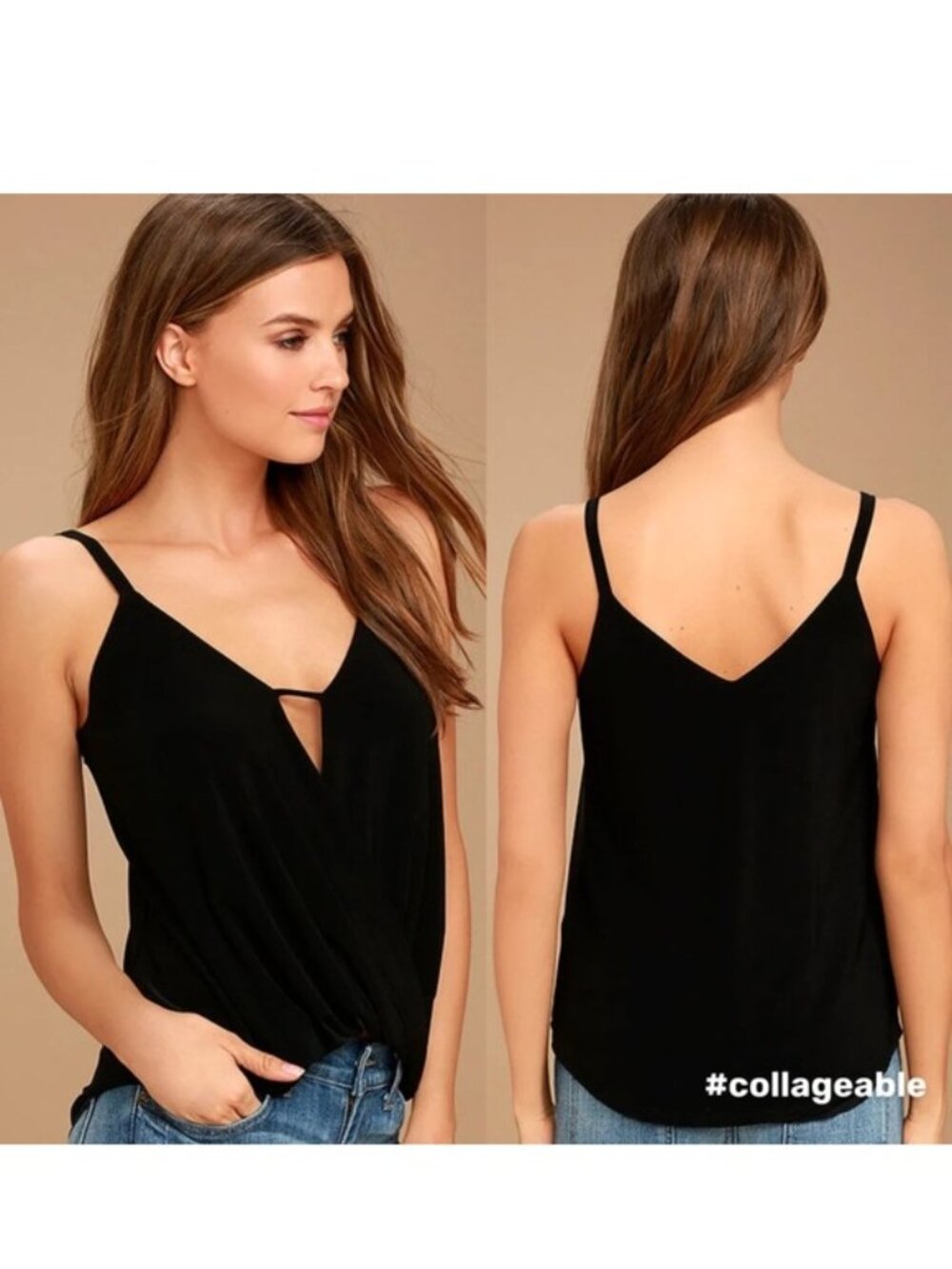 Lulu's | Loops-y Daisy Black Top | Size Small